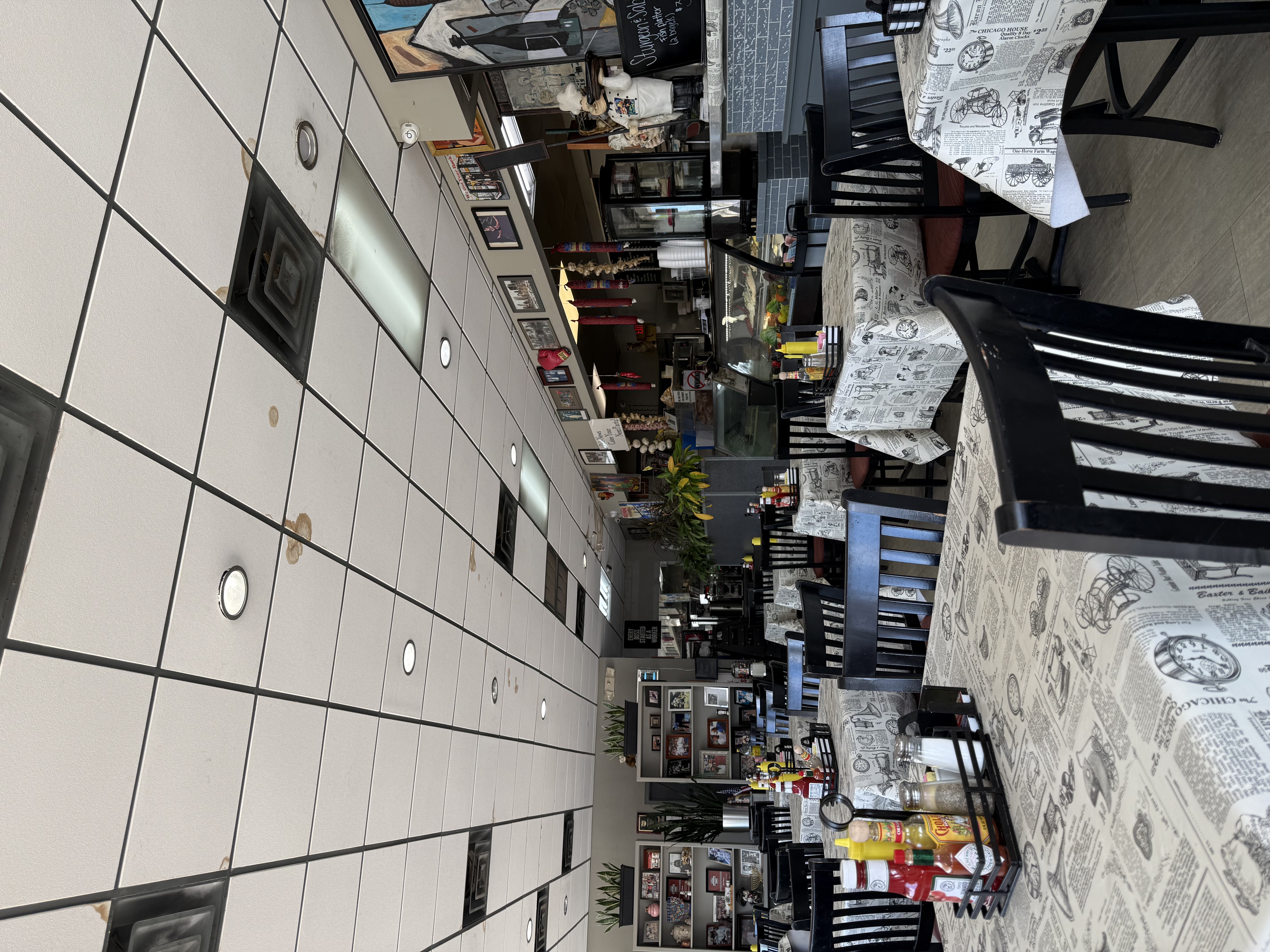 Deli News dining room